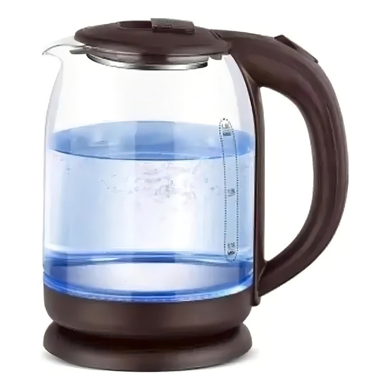 Hervidor De Agua Haeger Vidrio 2l Negro 600w Corte Automático