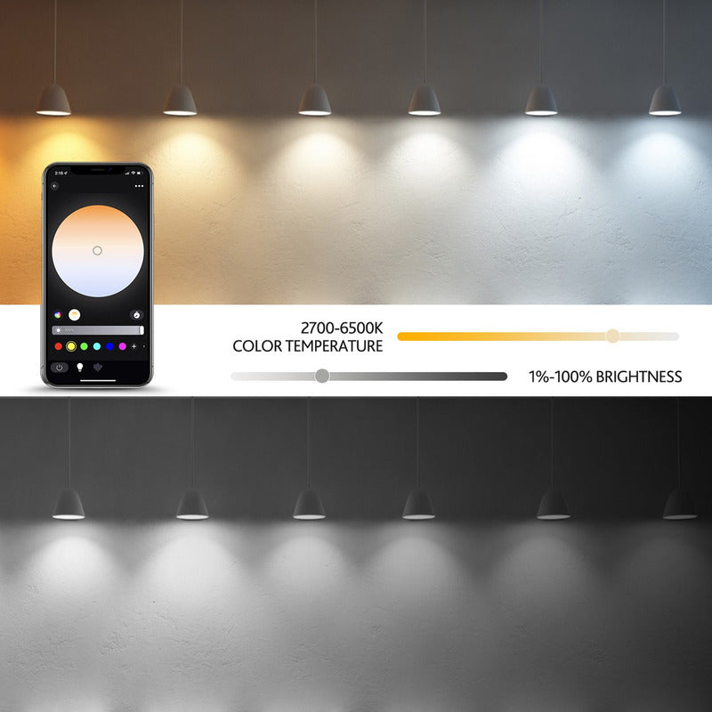 Ampolleta Inteligente Led Wifi Bluetooth App Rgb 10w 1pcs Rgb