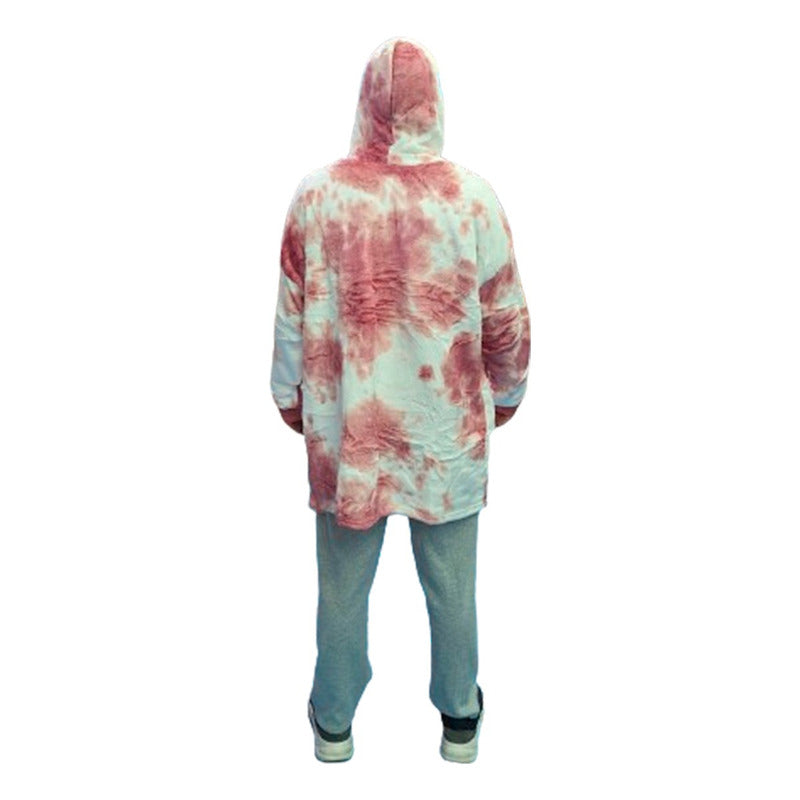 Poncho Sherpa Frazada De Chiporro Felpa Con Capucha Invierno