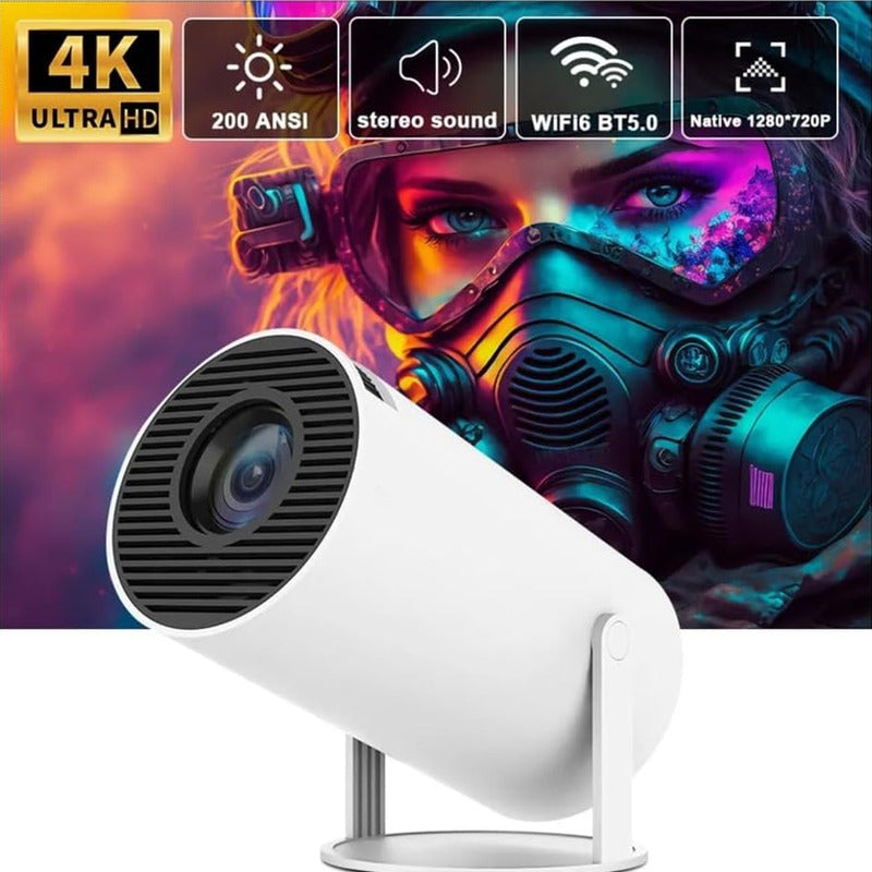 Proyector Portatil Android Homecinema 200lm Blanco 110v/220v