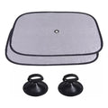 Set 2 Sombrillas Ventana Lateral Negro S 44x36cm Rectangular