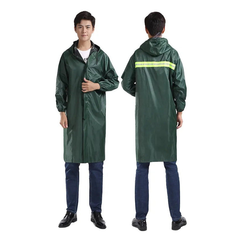 Poncho Resistente Impermeable Pvc Capa Para La Lluvia  Multicolor Unica