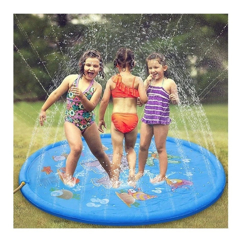 Alfombra De Agua Piscina Chorros Para Niño Facil De Guardar