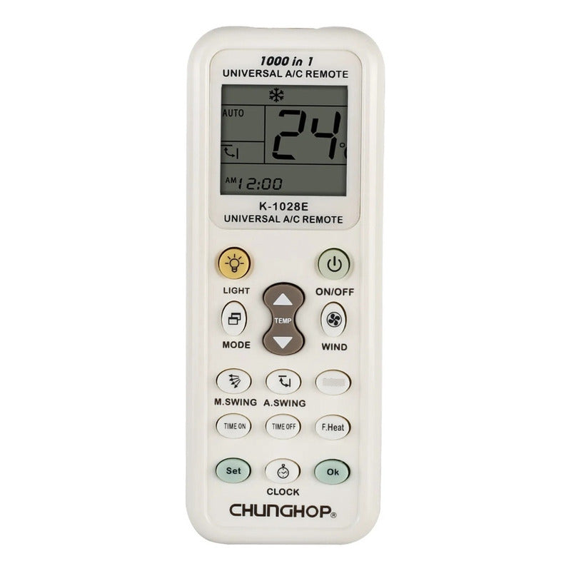 Control De Aire Acondicionado 1000 Marcas Compatibles Blanco