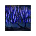 Luces Tubo Solar Led Guirnalda Lluvia De Meteoritos Exterior Azul