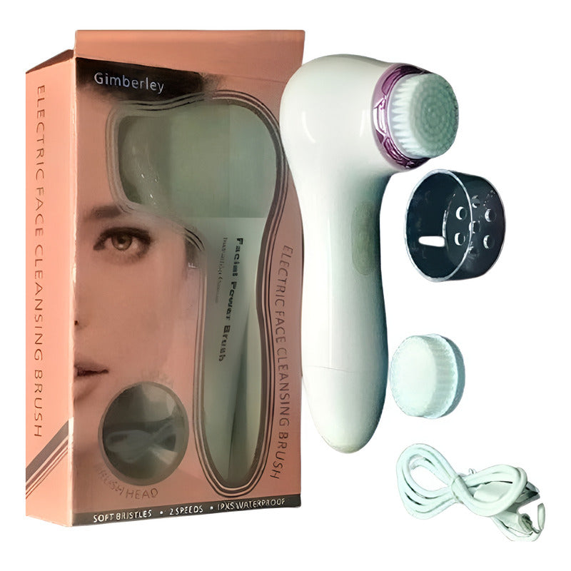 Limpiador Facial Recargable Exfoliante Inalmbrico Blanco