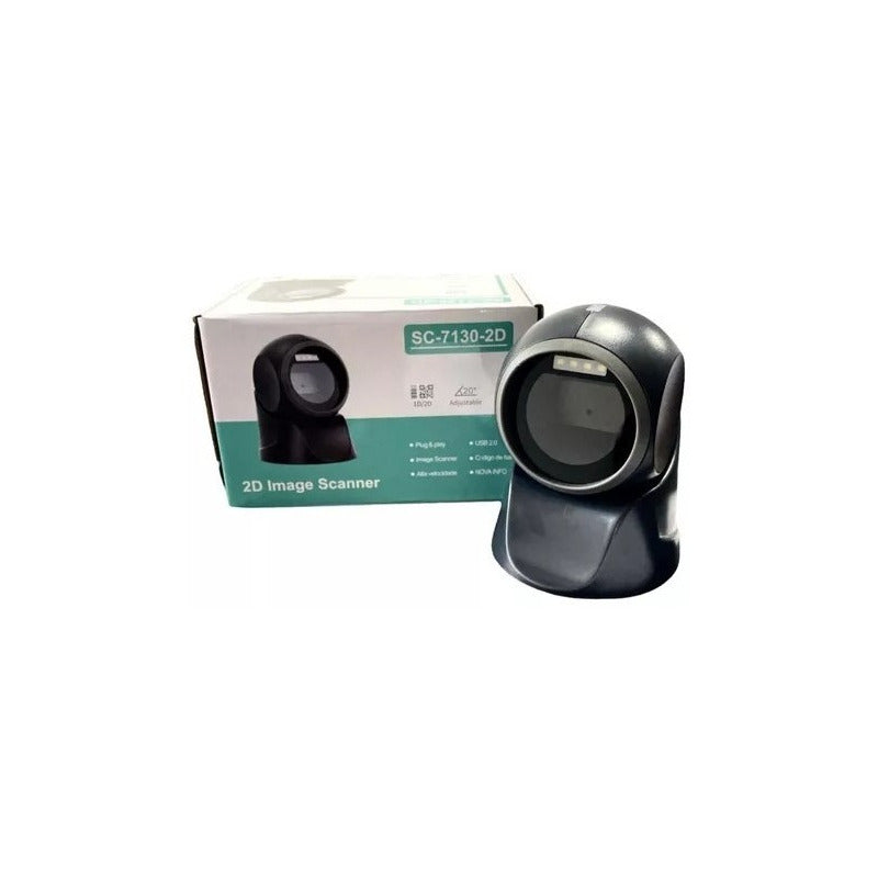 Escaner Lector Código De Barras 1d 2d Escritorio Usb Laser Negro Usb