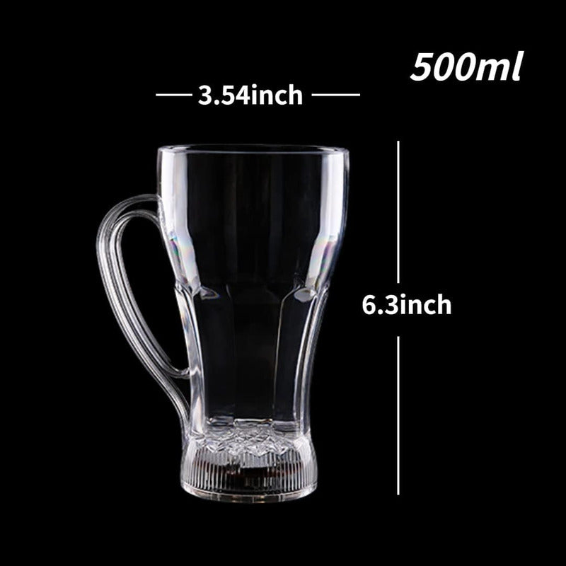 Pack X4 Vasos Luminosos Led Tazón De Colores Copete Cotillon Colores