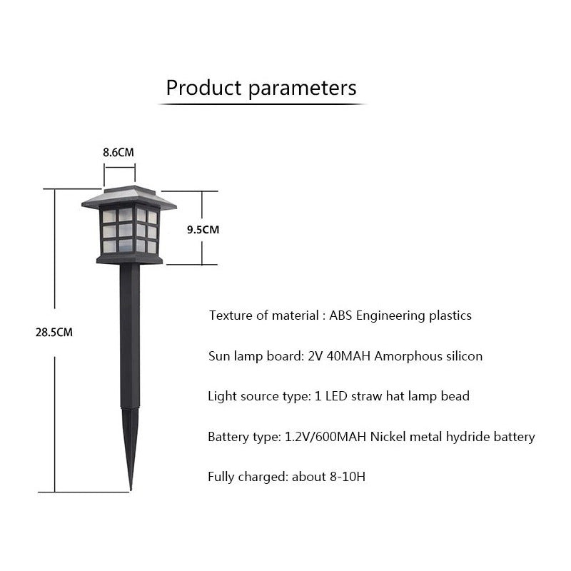 Pack X8 Luz Solar Con Estaca Exterior Tierra Jardín
