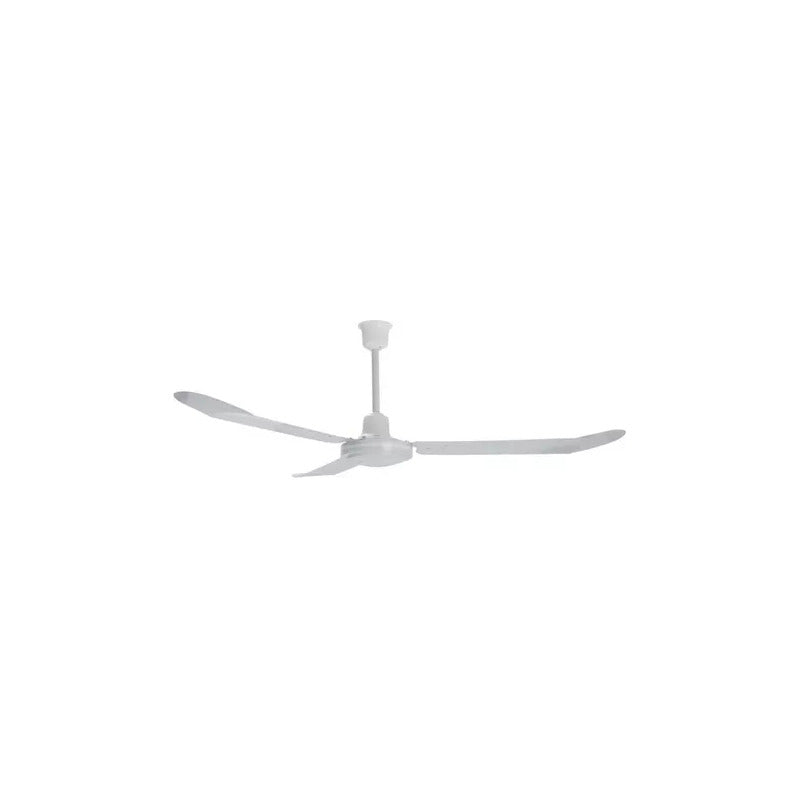 Ventilador De Techo 56 Pulgadas Metal 3 Aspas 5 Tiempos 75w 1.422 M 50hz Blanco Blanca Metálica 3