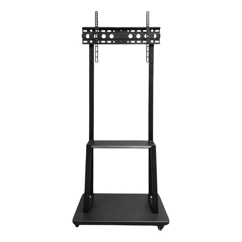 Soporte Tv Rack Movil Con Ruedas 32 A 55 Base Pedestal Stand Color Negro