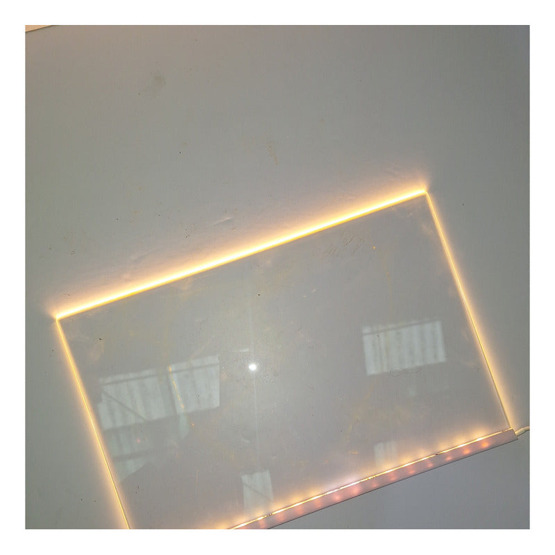 Pizarra Acrílica Luz Led Usb De Borrado En Seco Con Soporte