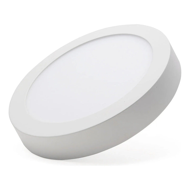 Pack X2 Foco Panel Led Sobrepuesto 24w Plafon Redondo Cuadra