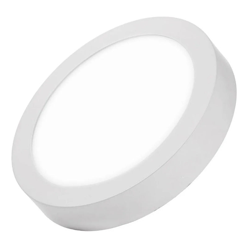 Pack X2 Foco Panel Led Sobrepuesto 24w Plafon Redondo Cuadra
