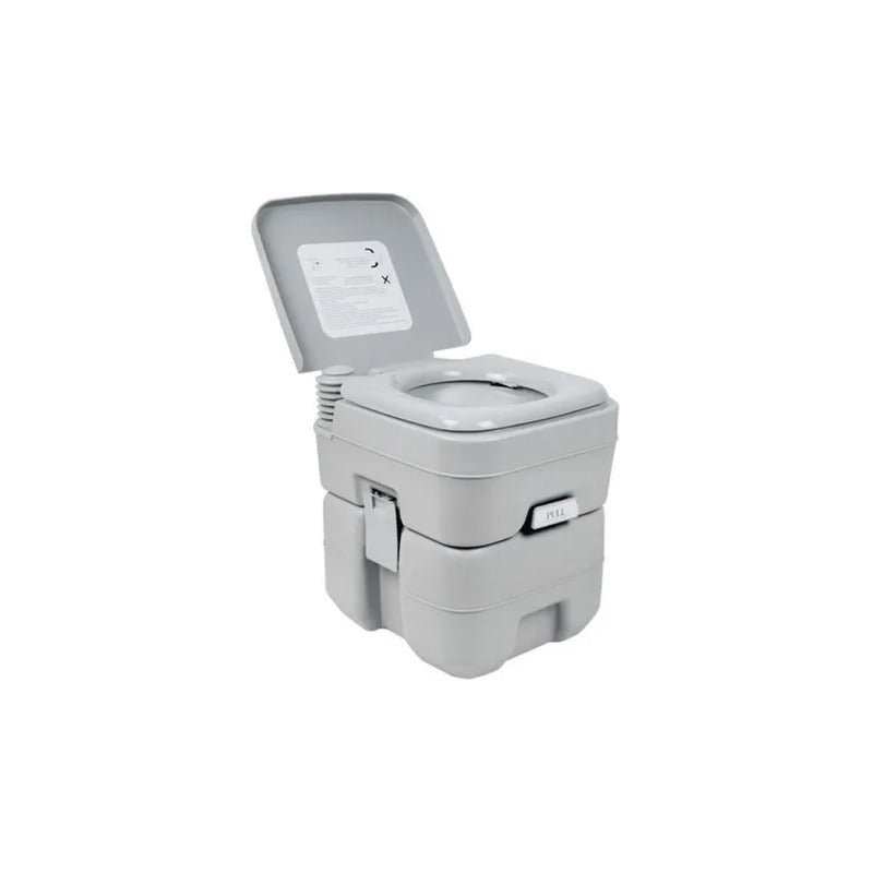 Baño Químic Portátil 20lt. Inodoro W.c. Camping Reusable Gris