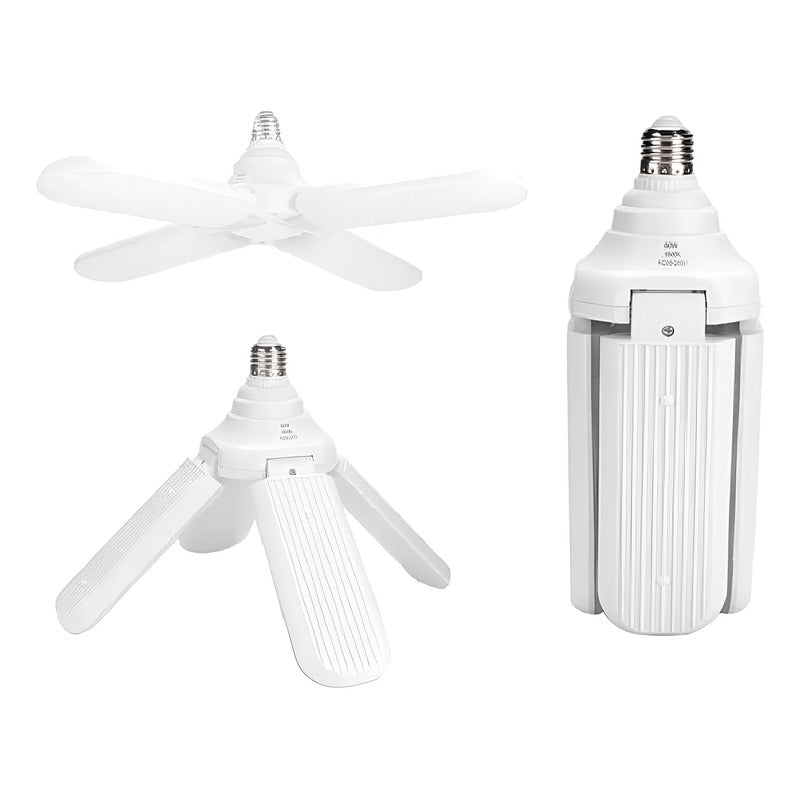 Ampolletas Led 4 Aspas Ángulo Ajustable 60w Ahorradora Blanco Neutro
