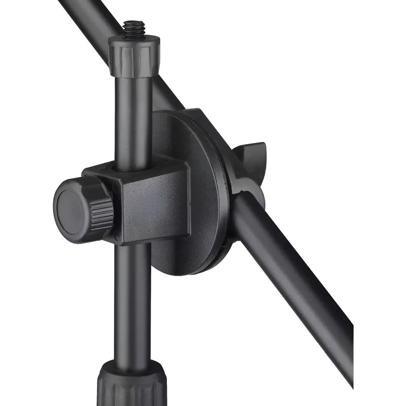 Soporte Pedestal De Micrófono Con Boom Metálico / Atril Negro