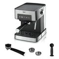 Máquina Cafetera Espresso Espumador De Leche Antigoteo Plateado