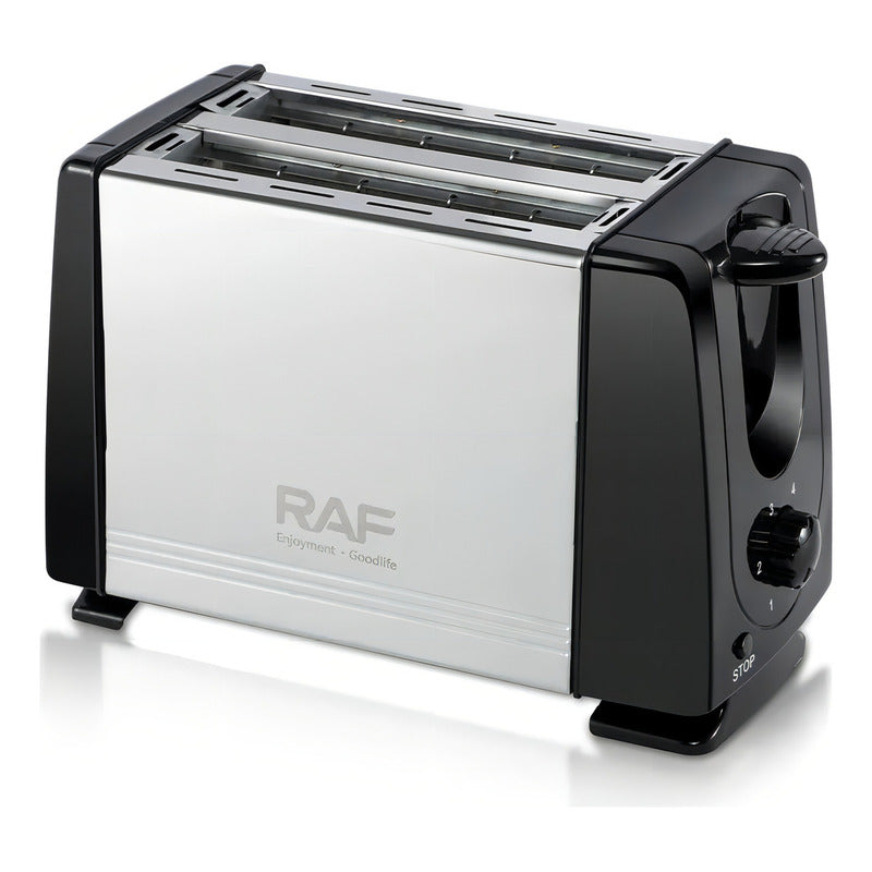 Tostadora De Pan Raf 2 Panes Rebanadas Rodajas Eléctrica Negro
