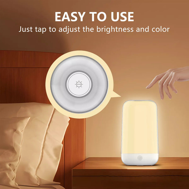 Lampara De Noche Para Bebe App Inteligente Sincroniza Musica Blanco Transparente