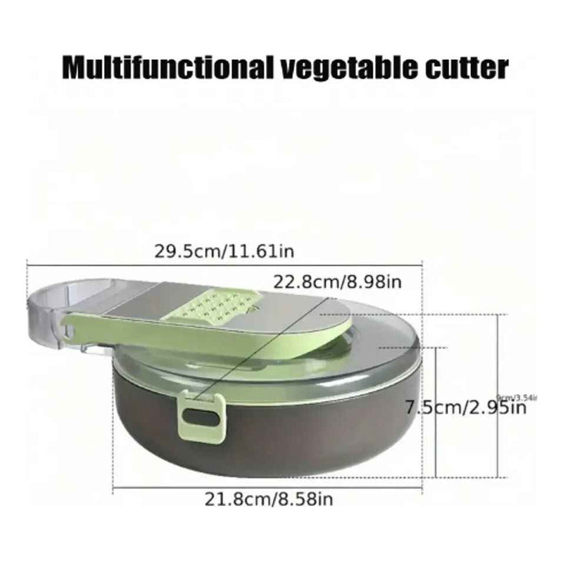 Picador Cortador 10 En 1 Rallador Multiuso Verduras Frutas