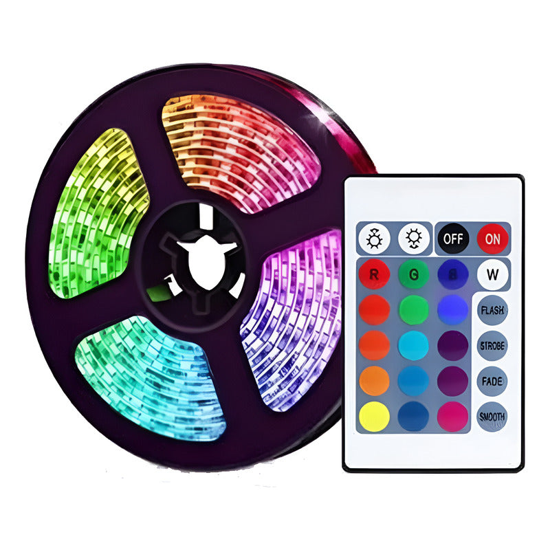 Cinta Led Pack X4 De Colores Con Control, Envio Gratis Rgb