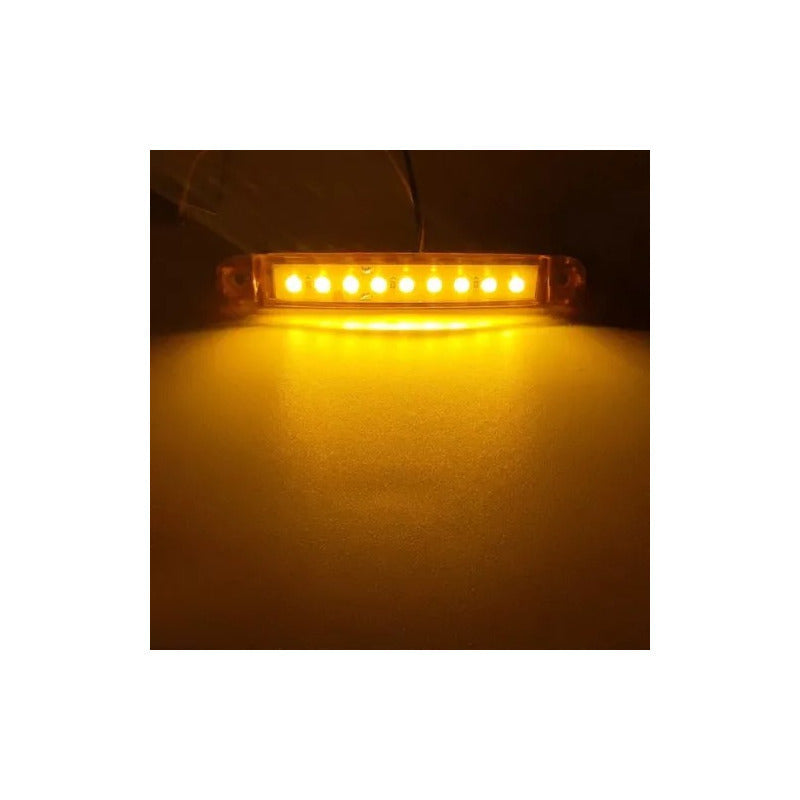 Luces Led 9-30v Laterales 4 Unidades Auto Camión Amarilla