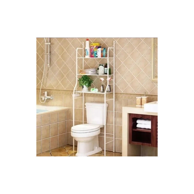 Estante Repiza Para Lavadora Baño Lavandería Organizador Blanco