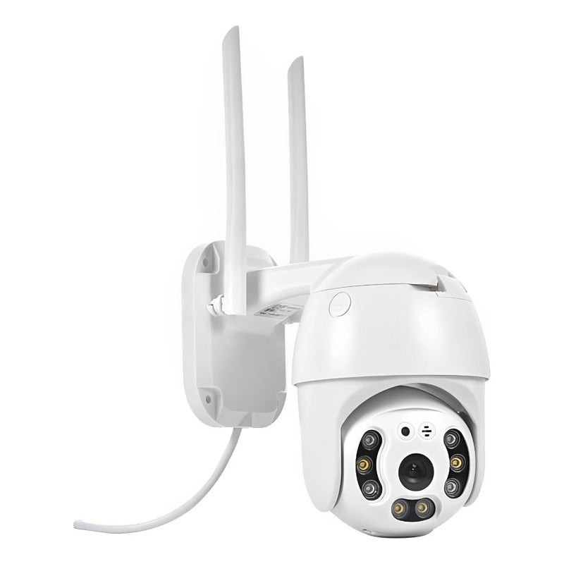 Cámara De Seguridad Jortan  Domo Exterior Wifi 360° Full Hd Blanco