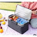 Canasto Picnic 4 Personas Cesta Térmica Impermeable Camping Gris 2