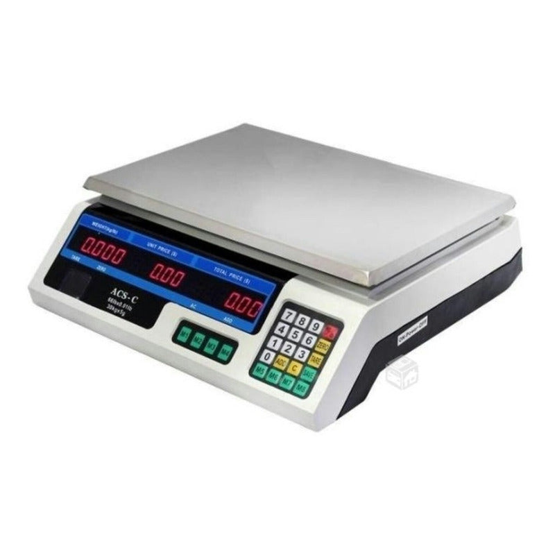 Pesa Balanza Digital 40kg Con Bandeja Plomo