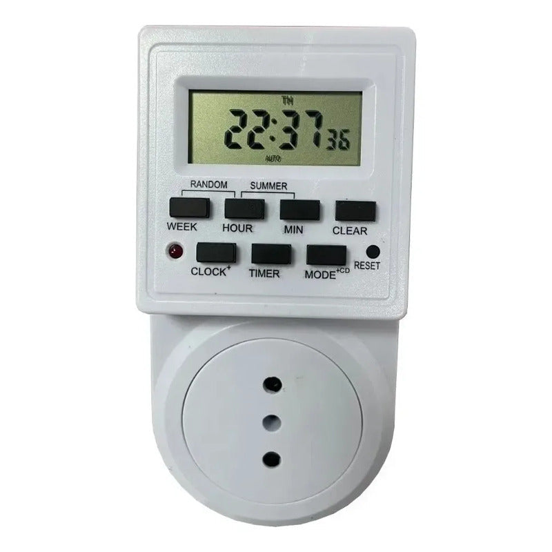 Enchufe Temporizador Digital Programable 18 Programas 220v