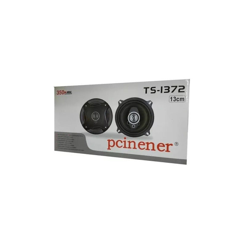 Parlantes Para Auto Pcinener Ts-1372 350w 13cms Color Negro