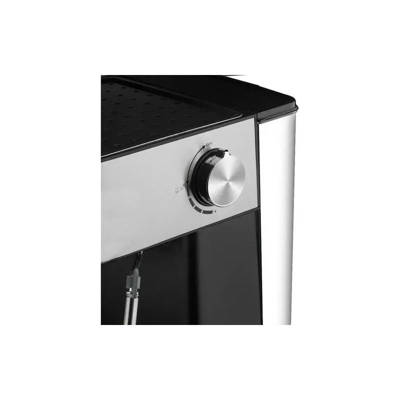 Máquina Cafetera Espresso Espumador De Leche Antigoteo Plateado