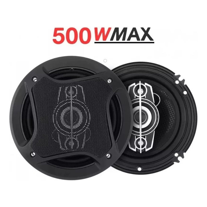 Parlante Auto Pcinener Ts-1672 500w 16 Cm Audio Negro