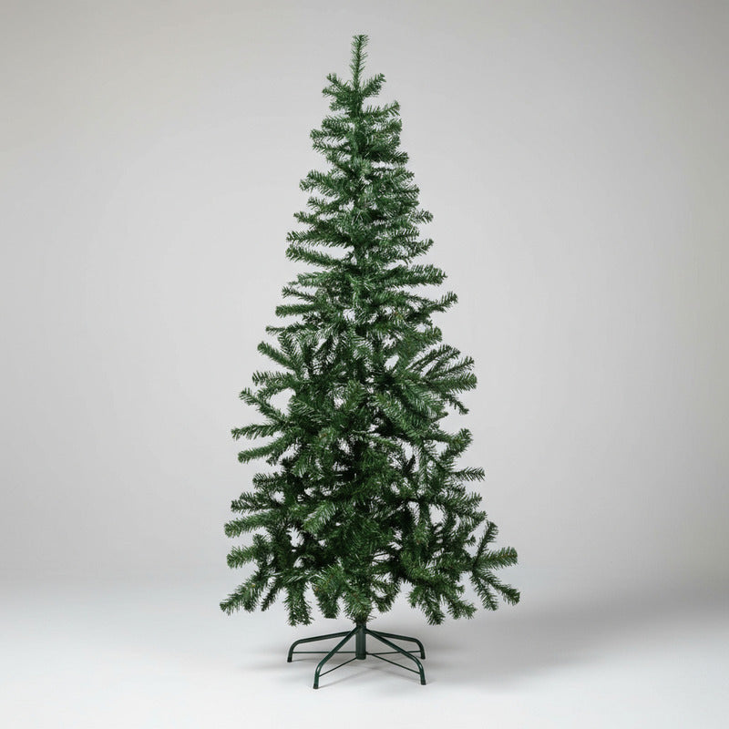 Árbol De Navidad Roro 180 Cm Verde Frondoso Desmontable Base Metálica