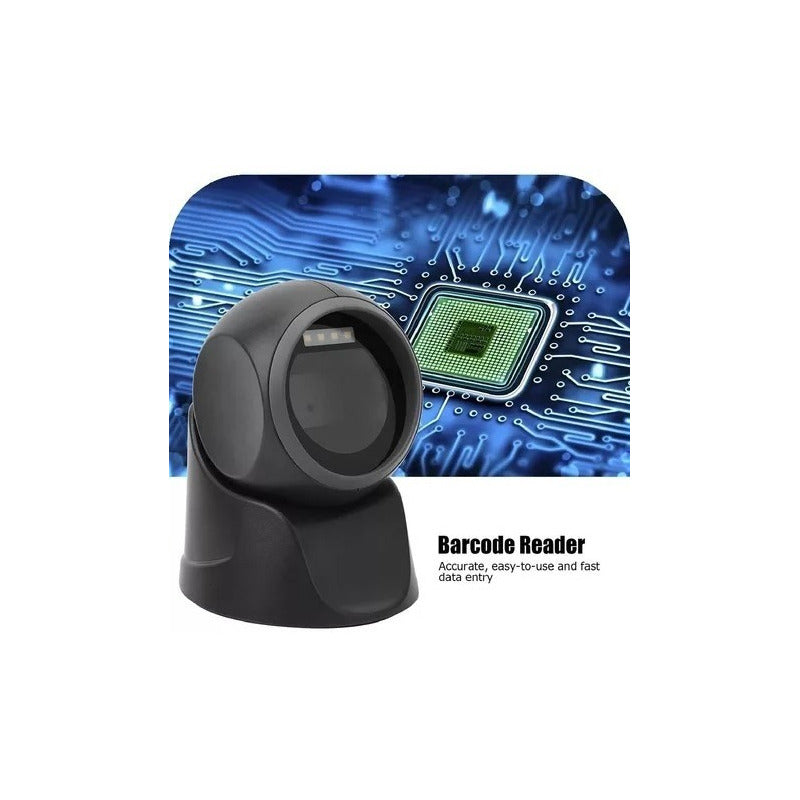 Escaner Lector Código De Barras 1d 2d Escritorio Usb Laser Negro Usb