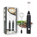 Batidor Eléctrico Recargable Portátil Espumador De Cocina Negro