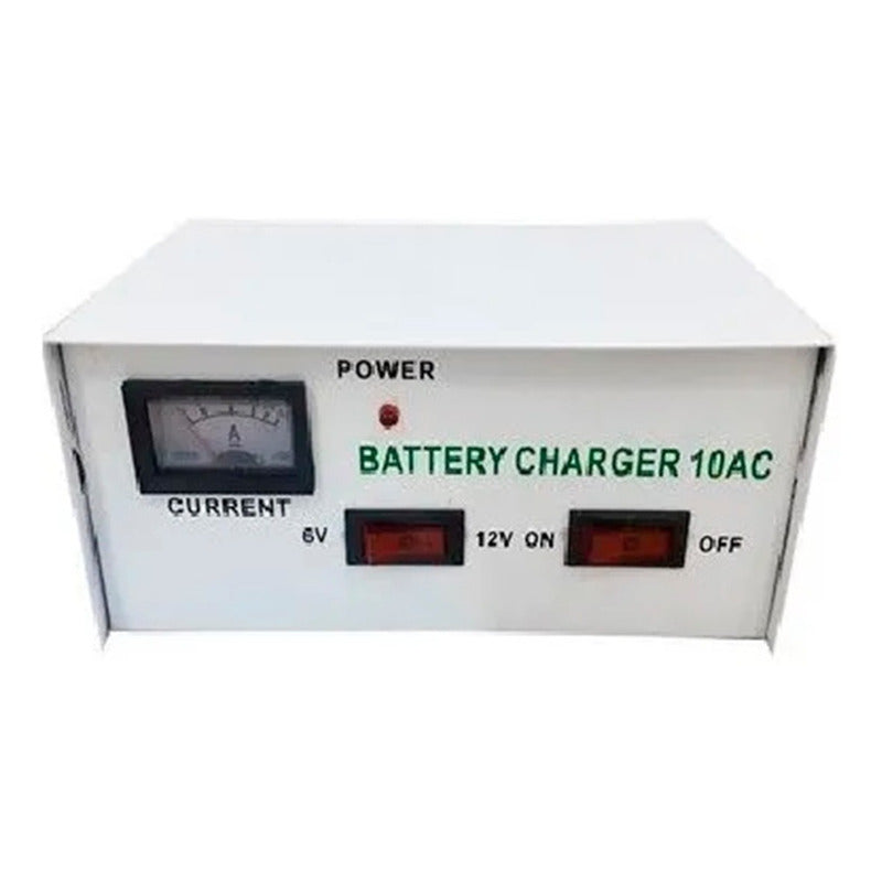 Cargador De Batería 12-6 V Para Autos Y Motos Carga Profunda