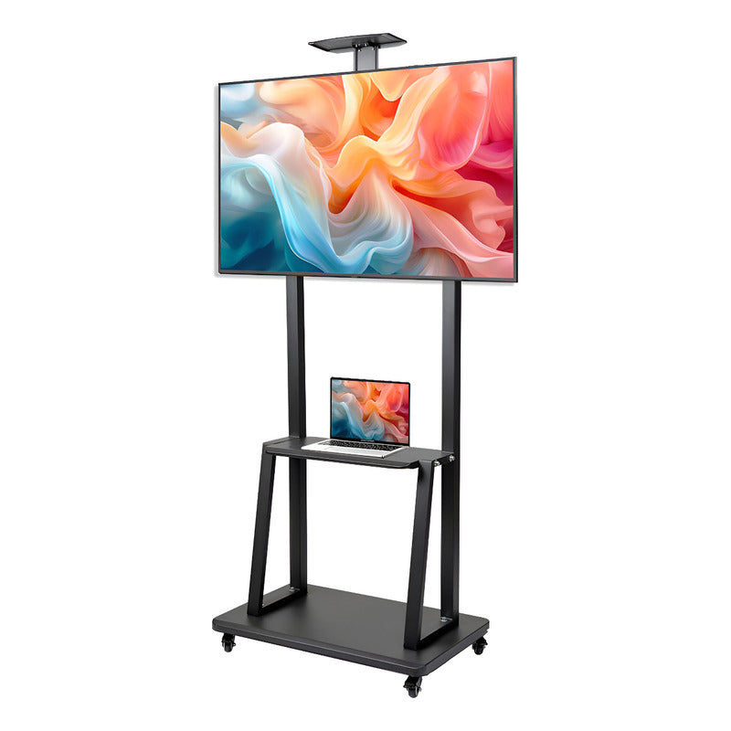 Soporte Tv Móvil Ruedas 32-70  Negro Altura Ajustable Ruisu 1700