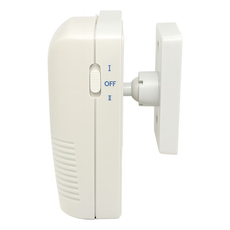 Timbre Inalámbrico V-zorr Sensor Movimiento 2 Melodías Cobertura 2m Blanco