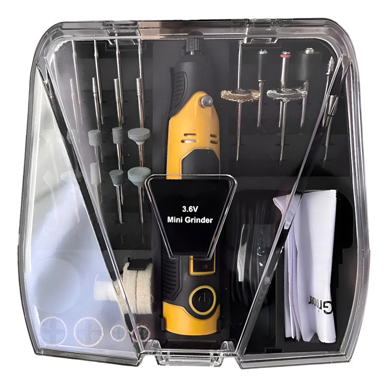 Dremel Mini Inalámbrico Recargable 3.6v Maleta 35 Piezas 50/60 10 W