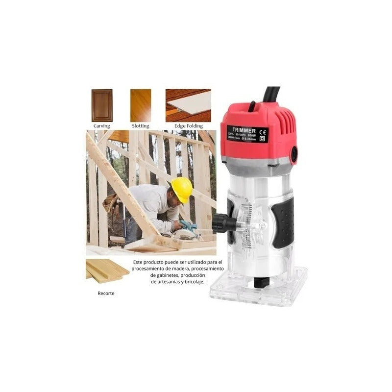 Fresadora Router Tupi 3000rpm 1/4 Tallador De Madera