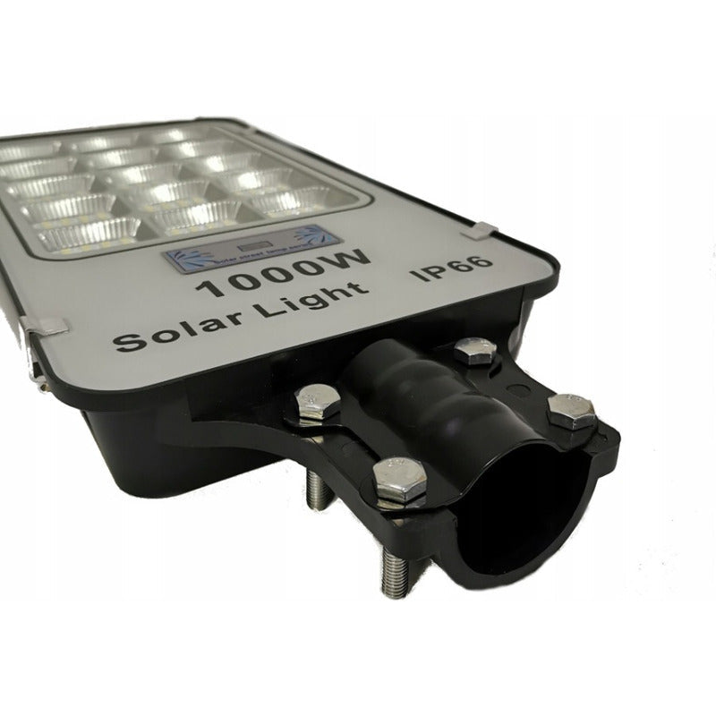 Pack X2 Foco Poste Solar 800watt Alumbrado Exterior  420 Led Negro Blanco
