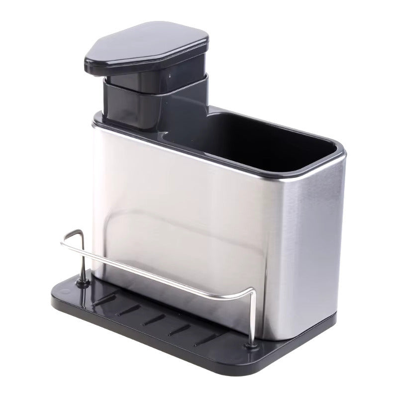 Pack Portacubiertos De Cocina Con Dispensador De Jabon Acero Unit