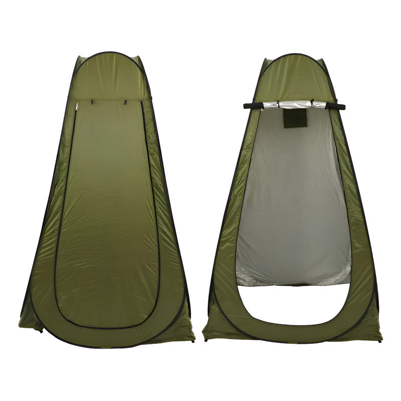 Carpa Alta Caseta Baño Vestidor Portátil Camping Practica Verde Lima