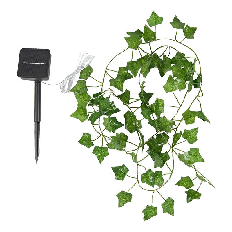 Pack X4 Guirnalda De Luces Solar Hoja De 5 Mts Envio Gratis Verde