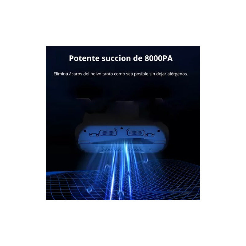Aspiradora Anti Acaros Inalámbrica Eliminadora Al Vacío Violeta Oscuro