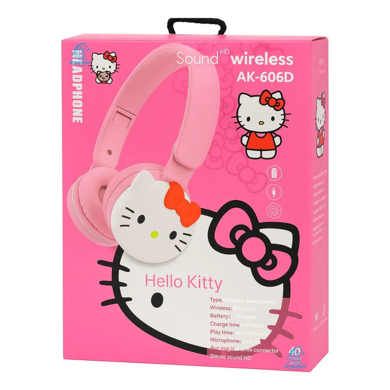 Audífonos Inalámbricos Con Micrófono Para Niños Bt Hello Kitty