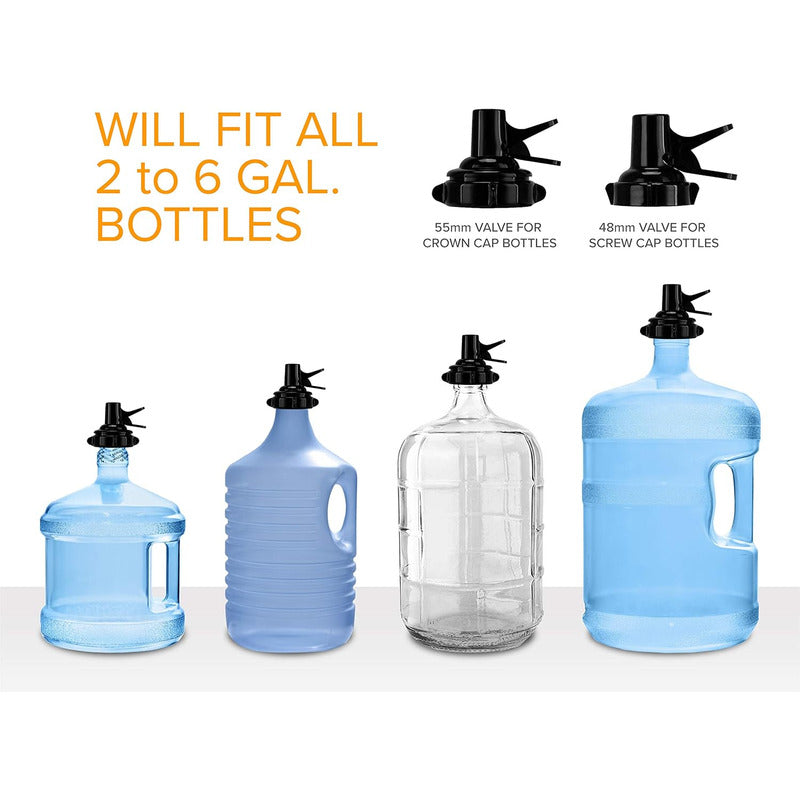 Estante Para Bidon De Agua Con Boquilla Rack Para Botellon Negro